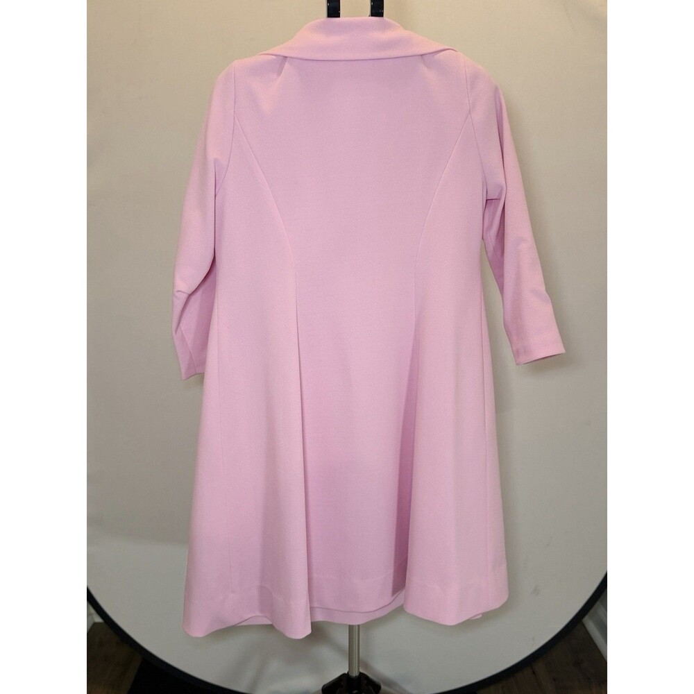 Vintage 1960s Alfred Werber Pink Coat Dress Set No Size Tag - Picture 6 of 16